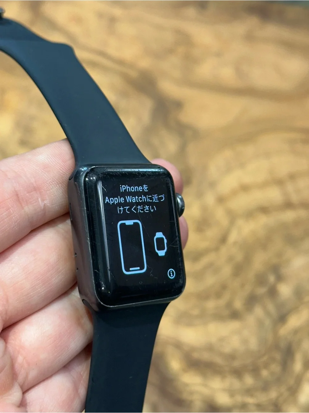 Apple Watch Series 3 38mm Space Grey Aluminum Black Sport